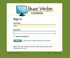 Bravewriter online courses